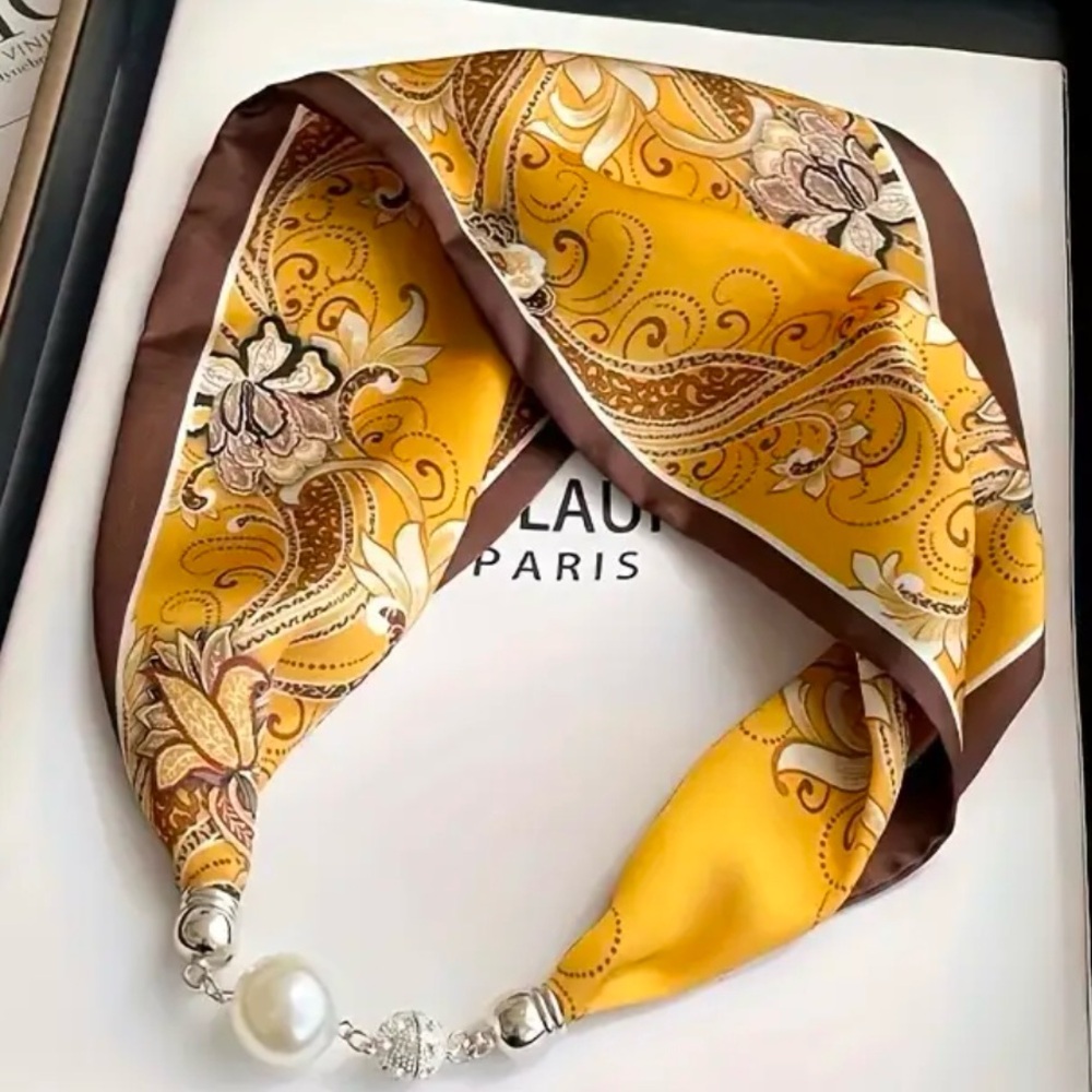 Scarf Necklace with Magnetic Clasp